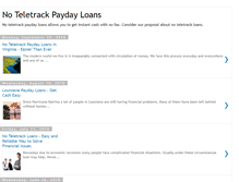 Tablet Screenshot of no-teletrack-paydayloans.blogspot.com