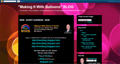 Desktop Screenshot of makingitwithballoons.blogspot.com