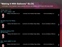 Tablet Screenshot of makingitwithballoons.blogspot.com