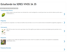 Tablet Screenshot of estudiandoseresvivos.blogspot.com