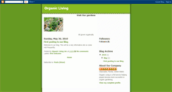 Desktop Screenshot of organiclivingforall.blogspot.com