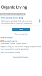 Mobile Screenshot of organiclivingforall.blogspot.com