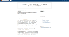 Desktop Screenshot of estrategy-medical-waste-management.blogspot.com
