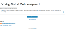 Tablet Screenshot of estrategy-medical-waste-management.blogspot.com