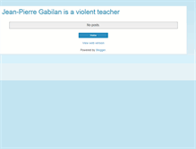 Tablet Screenshot of jean-pierre-gabilan-exposed.blogspot.com