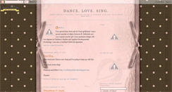 Desktop Screenshot of dancelovesing2.blogspot.com