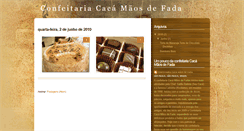 Desktop Screenshot of confeitariacacamaosdefada.blogspot.com