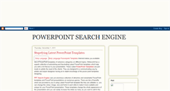 Desktop Screenshot of powrepointsearchengine.blogspot.com