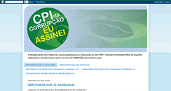 Desktop Screenshot of cpidacorrupcao.blogspot.com