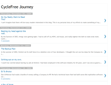 Tablet Screenshot of cyclefree.blogspot.com