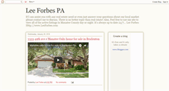 Desktop Screenshot of leeforbespa.blogspot.com