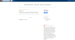 Desktop Screenshot of holistictechsolutions.blogspot.com