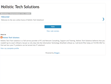 Tablet Screenshot of holistictechsolutions.blogspot.com