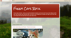 Desktop Screenshot of funnycatsrock.blogspot.com