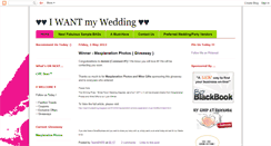 Desktop Screenshot of iwantmywedding.blogspot.com