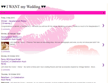 Tablet Screenshot of iwantmywedding.blogspot.com