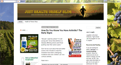 Desktop Screenshot of just-health-urself.blogspot.com