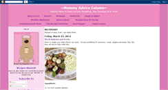 Desktop Screenshot of mommyadvicecolumnrecipes-lauren.blogspot.com