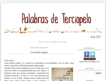 Tablet Screenshot of palabras-de-terciopelo.blogspot.com