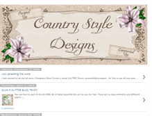 Tablet Screenshot of countrystyledesignsblog.blogspot.com