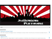 Tablet Screenshot of joebergersplayhouse.blogspot.com