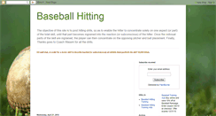 Desktop Screenshot of baseball-hitting.blogspot.com