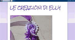 Desktop Screenshot of lecreazionidielly.blogspot.com