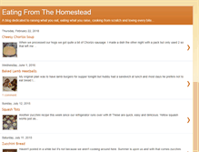 Tablet Screenshot of eatingfromthehomestead.blogspot.com