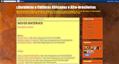 Desktop Screenshot of literaturaseculturasafro.blogspot.com
