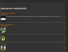 Tablet Screenshot of platyceriumelephantotis.blogspot.com