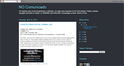 Desktop Screenshot of nocomunicado.blogspot.com