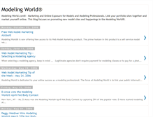 Tablet Screenshot of modeling-world.blogspot.com