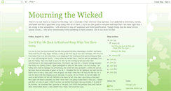 Desktop Screenshot of mourningthewicked.blogspot.com