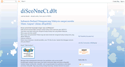 Desktop Screenshot of disconnectdot.blogspot.com