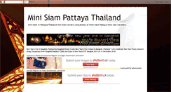 Desktop Screenshot of minisiampattayathailand.blogspot.com