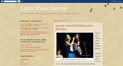 Desktop Screenshot of latinmusicserves.blogspot.com