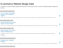 Tablet Screenshot of ecommercewebsitedesignindia.blogspot.com