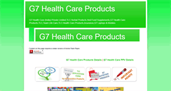 Desktop Screenshot of g7healthcareproducts.blogspot.com