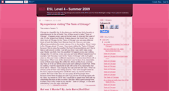Desktop Screenshot of esl4summer09.blogspot.com