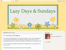 Tablet Screenshot of lazydayandsundays.blogspot.com