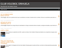 Tablet Screenshot of clubvoleibolorihuela.blogspot.com