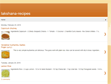 Tablet Screenshot of lakshana-recipes.blogspot.com