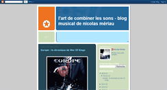 Desktop Screenshot of nicolasmeriau.blogspot.com