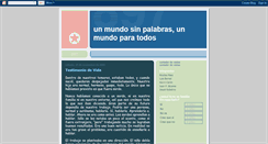 Desktop Screenshot of mundo-sn-palabras.blogspot.com