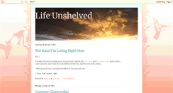 Desktop Screenshot of lifeunshelved.blogspot.com