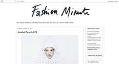 Desktop Screenshot of fashionminute.blogspot.com