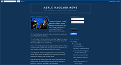 Desktop Screenshot of merlehaggardnews.blogspot.com