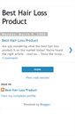 Mobile Screenshot of best--hair--loss--product.blogspot.com