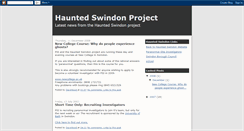 Desktop Screenshot of hauntedswindon.blogspot.com