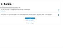 Tablet Screenshot of bignaturals.blogspot.com